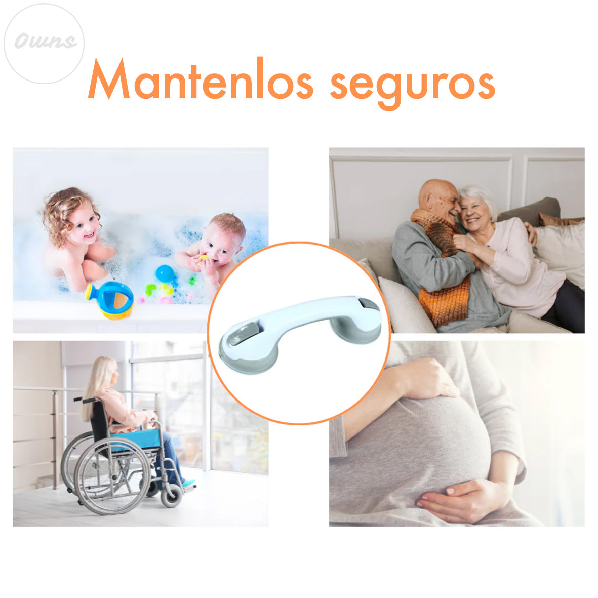 SafeGrip – Mango de baño seguro, soporte antideslizante - Mantente firme y evita caídas al entrar o salir de la ducha