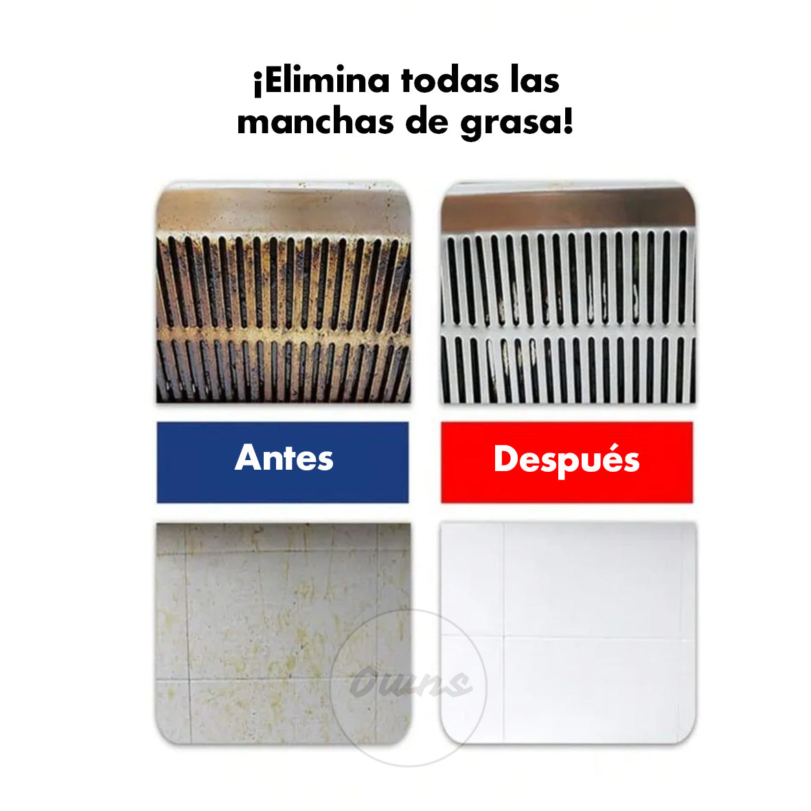 Polvo Limpiador UltraClean – Quita aceite y manchas – Superficies relucientes en minutos