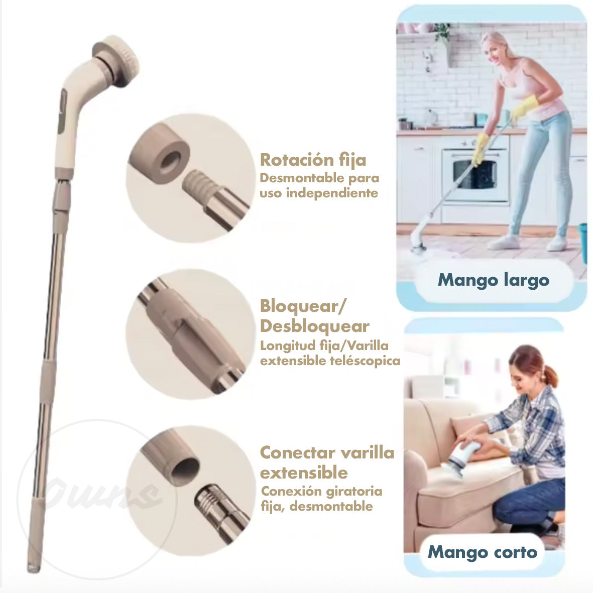 Cepillo Eléctrico Brillaris – Limpieza Profunda – Hogar Impecable en Minutos