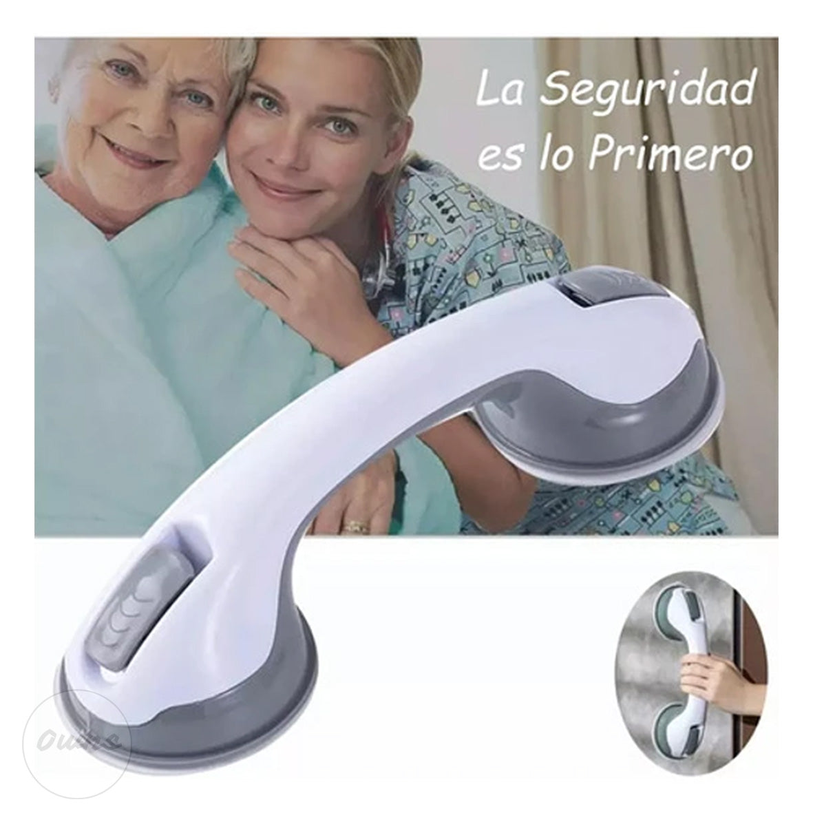 SafeGrip – Mango de baño seguro, soporte antideslizante - Mantente firme y evita caídas al entrar o salir de la ducha