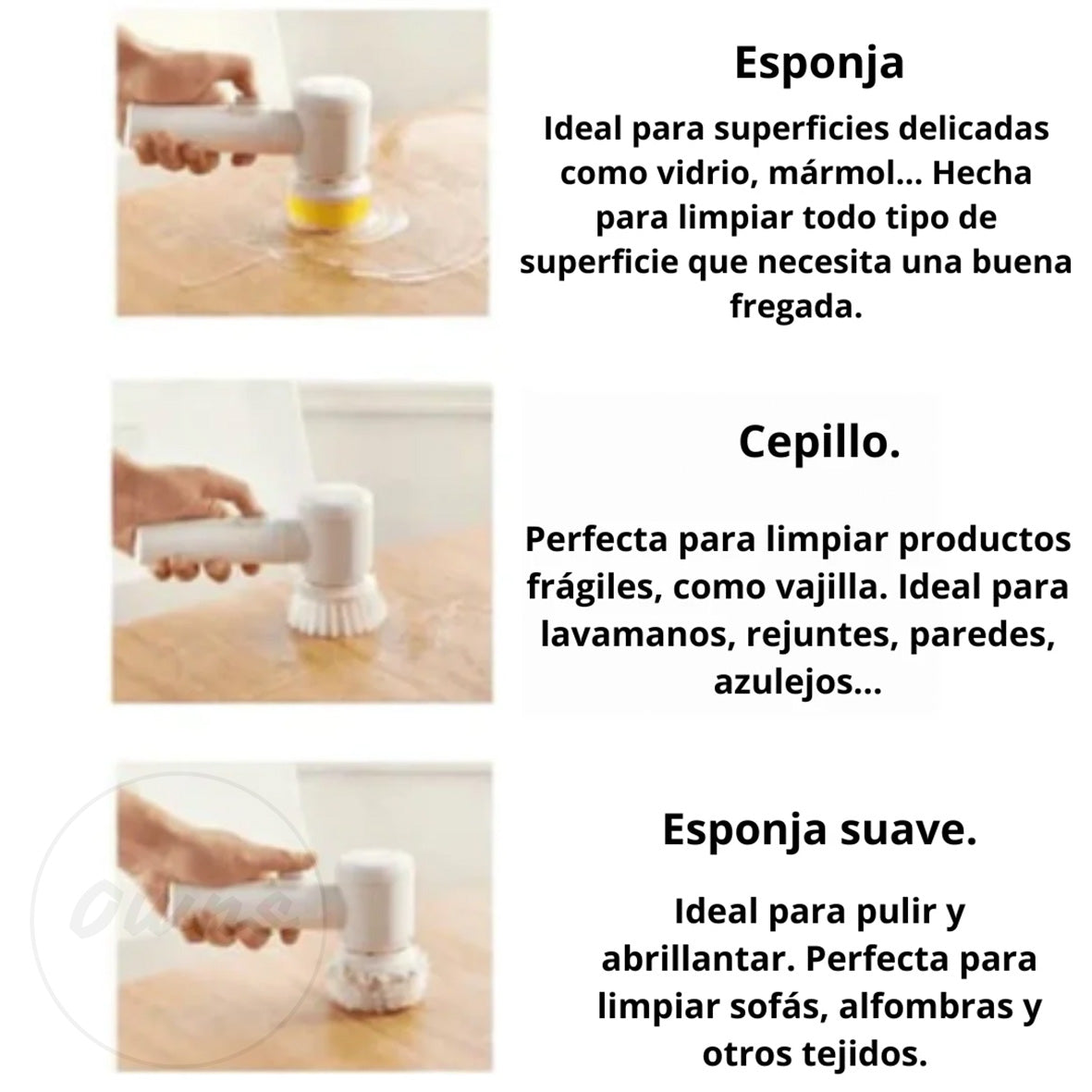 Cepillo Eléctrico Brillaris – Limpieza Profunda – Hogar Impecable en Minutos