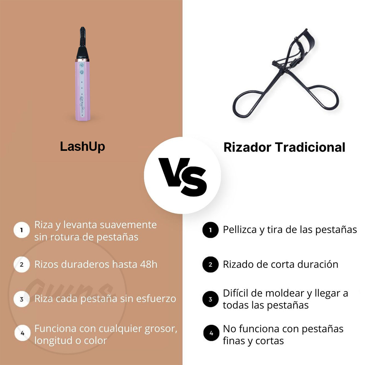 Encrespador Eléctrico LashUp™ – Pestañas rizadas y definidas en solo 10 segundos todo el día