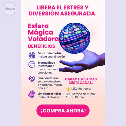 Esfera Voladora AeroLume™ – Diversión tecnológica segura