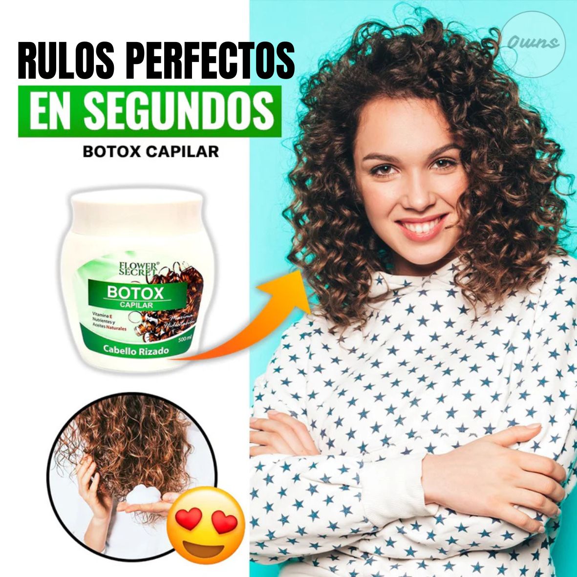 Botox Capilar CURLÉA – Hidrata y moldea – Rizos elásticos, brillantes y controlados toda la semana