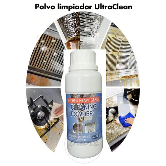 Polvo Limpiador UltraClean – Quita aceite y manchas – Superficies relucientes en minutos