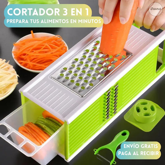 Cortador 3 en 1 SwiftCook™ – Prepara tus alimentos en minutos