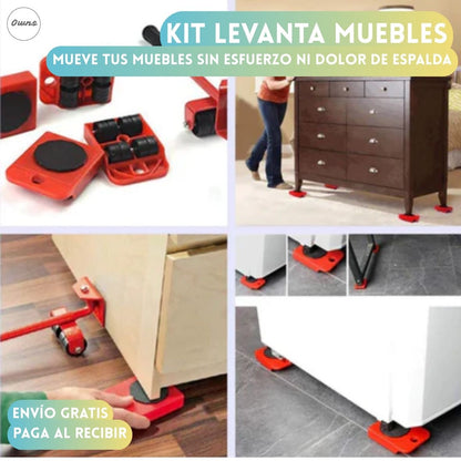Kit Levanta Muebles SafeLift™ – Mueve muebles pesados sin esfuerzo ni dolor de espalda