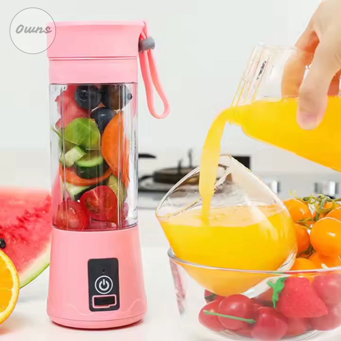 Mini Licuadora FitGo™  380 mL – Smoothies rápidos para días en movimiento