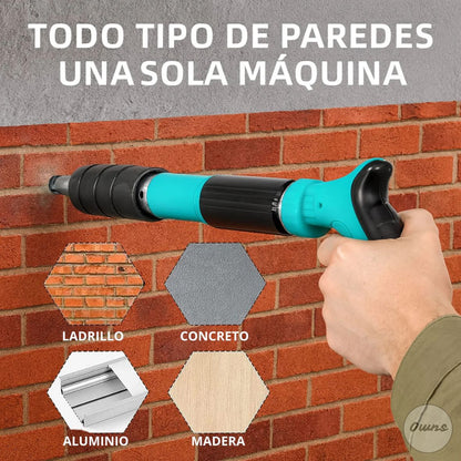 Pistola de Clavos ImpactPro™ (Incluye clavos) – Fija todo al instante, sin cables ni complicaciones