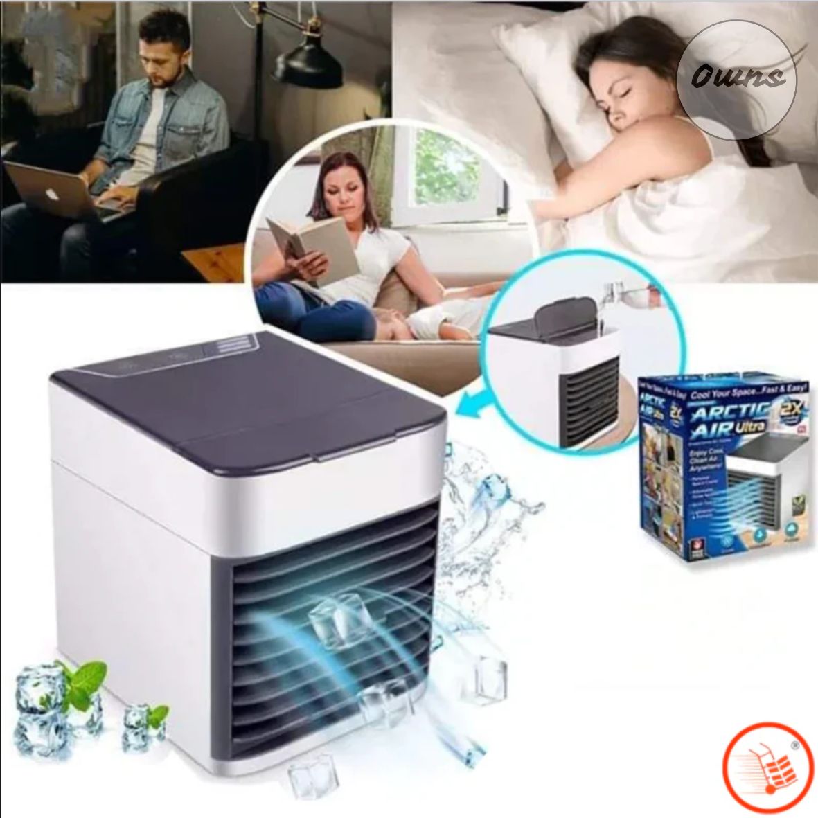 Enfriador de Aire Portátil ArticAir™ - Refresca tu espacio y mejora tu descanso diario