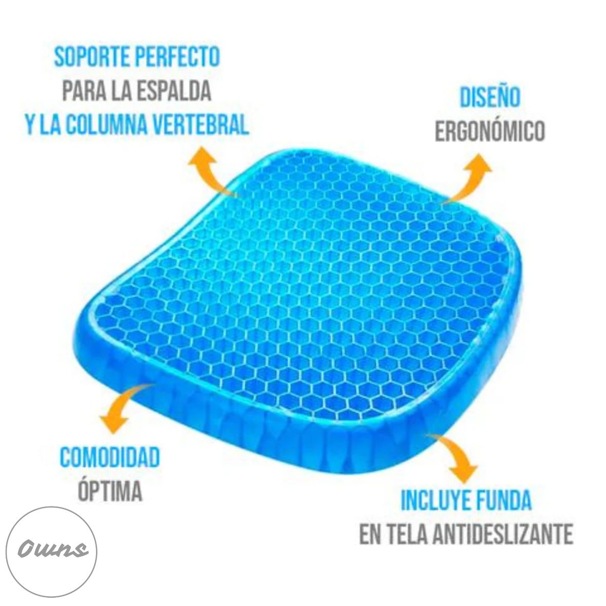 Cojín de Gel ErgoZen™ – Comodidad inteligente para tu espalda