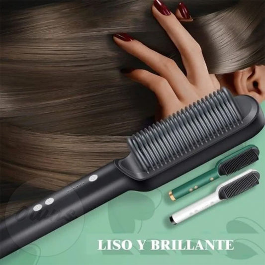 Cepillo 2 en 1 GlowHair– Alisa y riza tu cabello – Logra un peinado de salón en casa en minutos