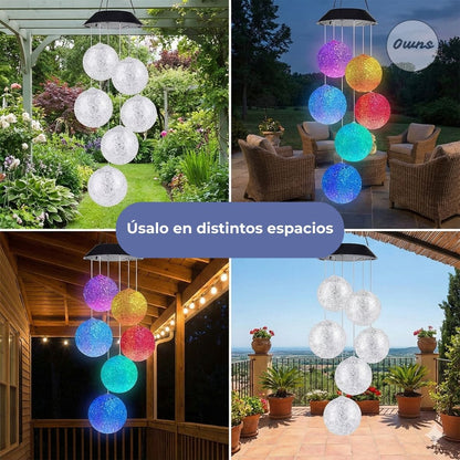 Campanillas de Viento Auralis™ – Luz solar y sonido suave para un jardín en calma