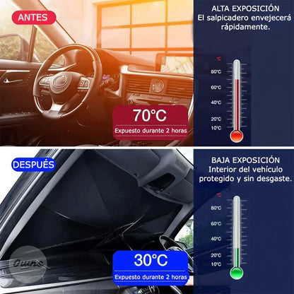 Parasol CoolDrive™ – Mantén tu auto y tus viajes siempre frescos