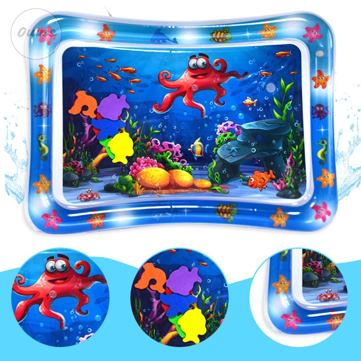 Alfombra de Agua Didáctica AquaGrow™ – Estimula el desarrollo motor del bebé de forma segura