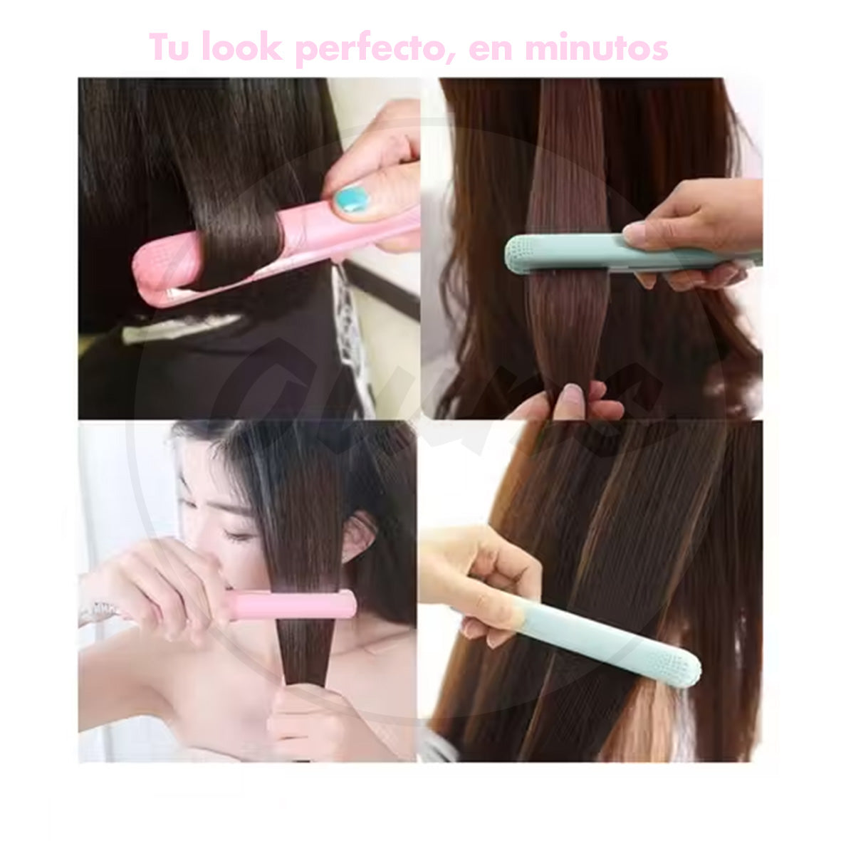 Alisadora MiniGlam™ 2 en 1 – Riza y alisa – Cabello perfecto en minutos, sin esfuerzo