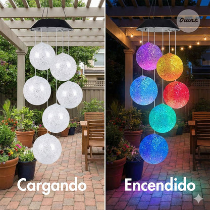 Campanillas de Viento Auralis™ – Luz solar y sonido suave para un jardín en calma