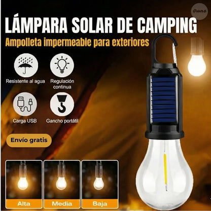 Ampolleta Recargable LED Lumora™ – Iluminación portátil confiable para camping y emergencias