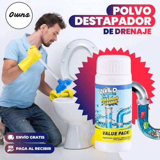 Destapador de Cañerías PureFlow™ – Elimina grasa y cabello de forma segura