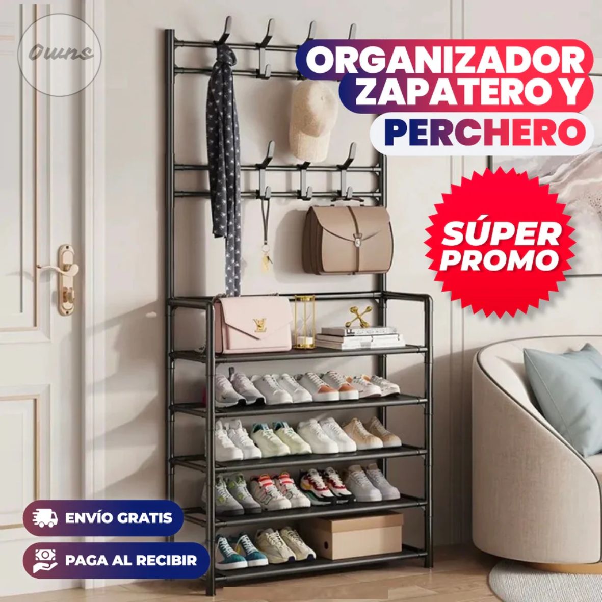 Zapatero ElitePro™ – Organiza tus zapatos y ahorra espacio en tu hogar