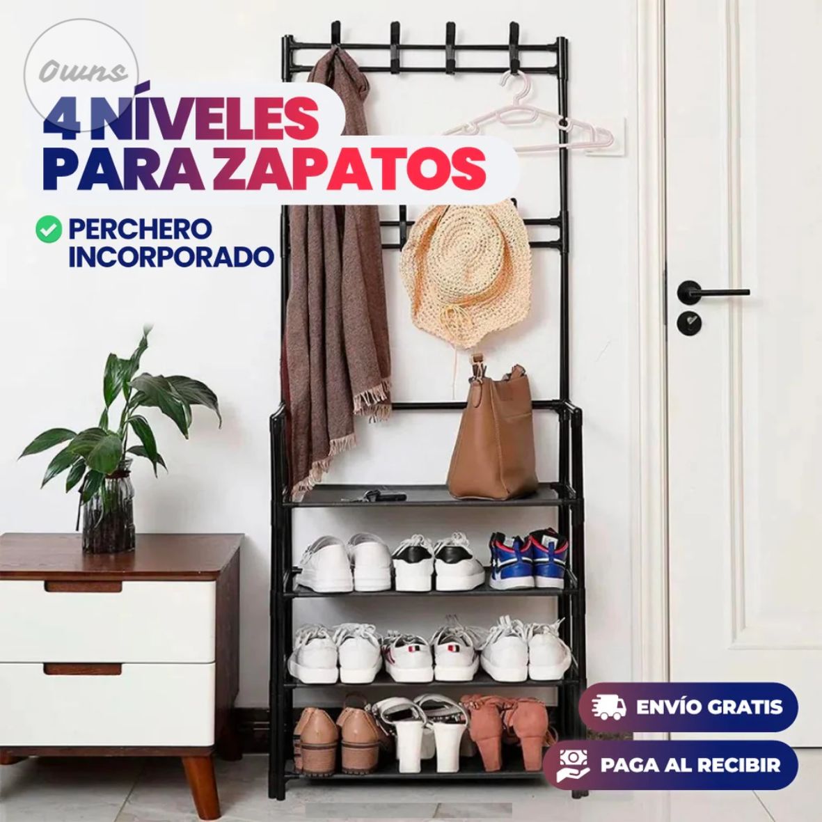 Zapatero ElitePro™ – Organiza tus zapatos y ahorra espacio en tu hogar