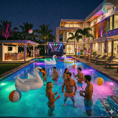 Luz LED Subacuática AquaMood™ – Iluminación decorativa para disfrutar tu piscina de noche