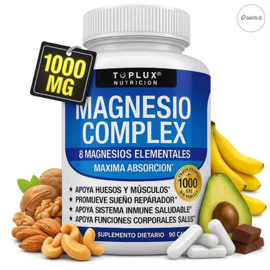 Suplemento Magnesio Complex™ 60 Cápsulas (1000mg) – Energía diaria y equilibrio total para tu cuerpo