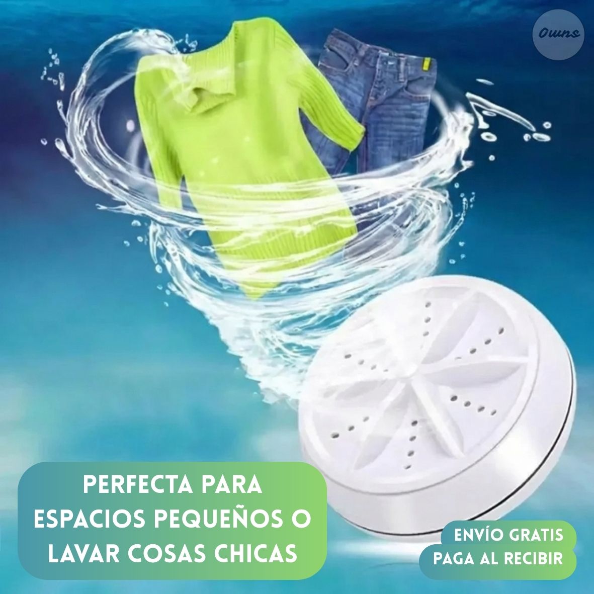 Mini Lavadora GoWash™ – Lavado portátil para departamentos y viajes