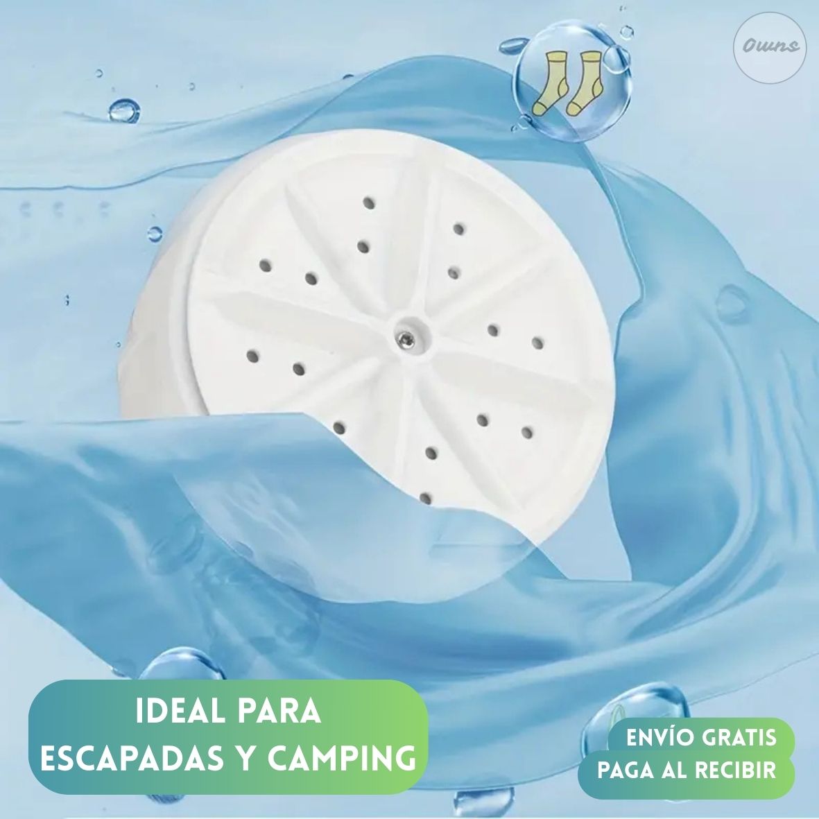 Mini Lavadora GoWash™ – Lavado portátil para departamentos y viajes