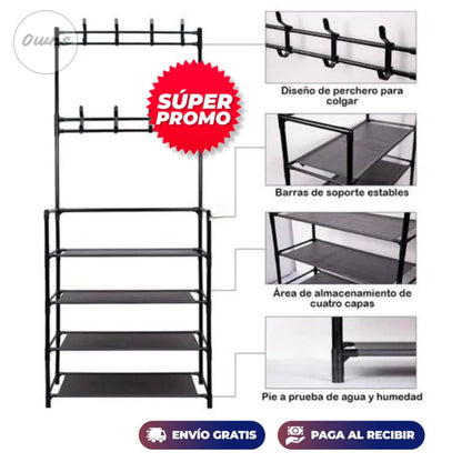 Zapatero ElitePro™ – Organiza tus zapatos y ahorra espacio en tu hogar